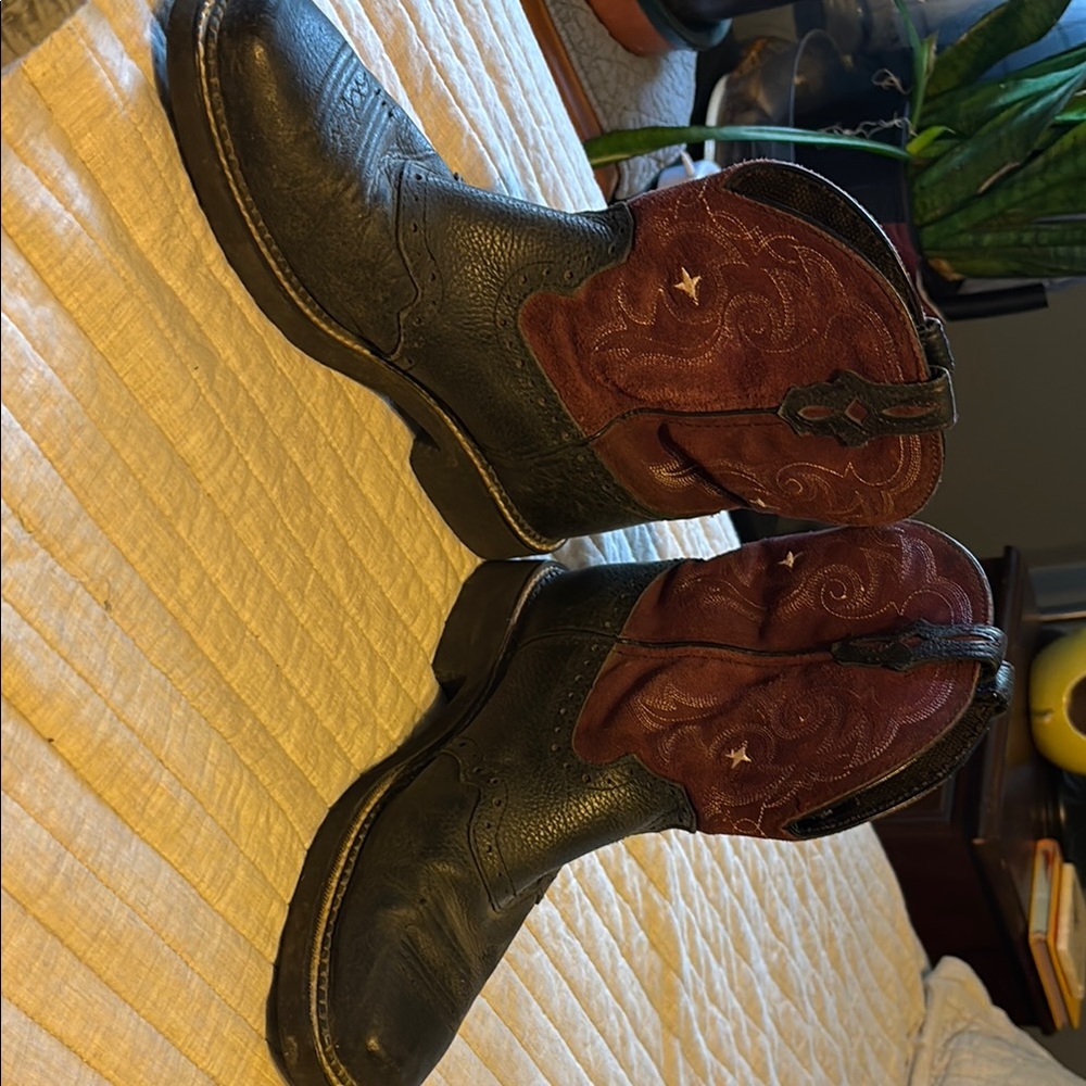 Black and Brown Western Boots